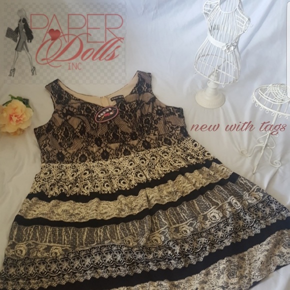 Romantic Lacey NWT party dress by Paperdoll - Picture 2 of 7